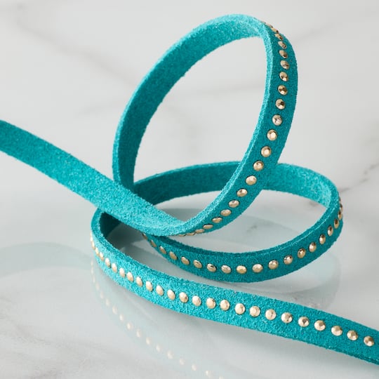 1/4" x 3yd. Green & Gold Dotted Ribbon by Celebrate It® Classic